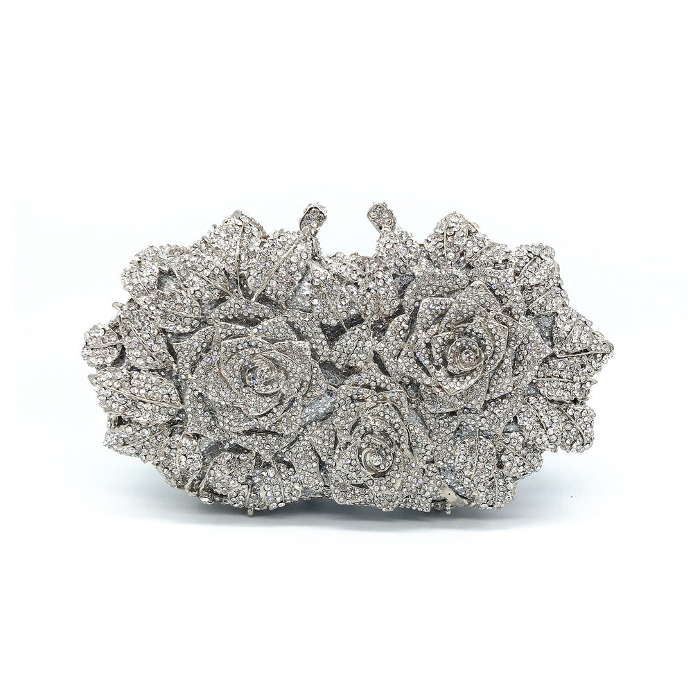 Rhinestone Evening Clutch Bag for Weddings & Parties