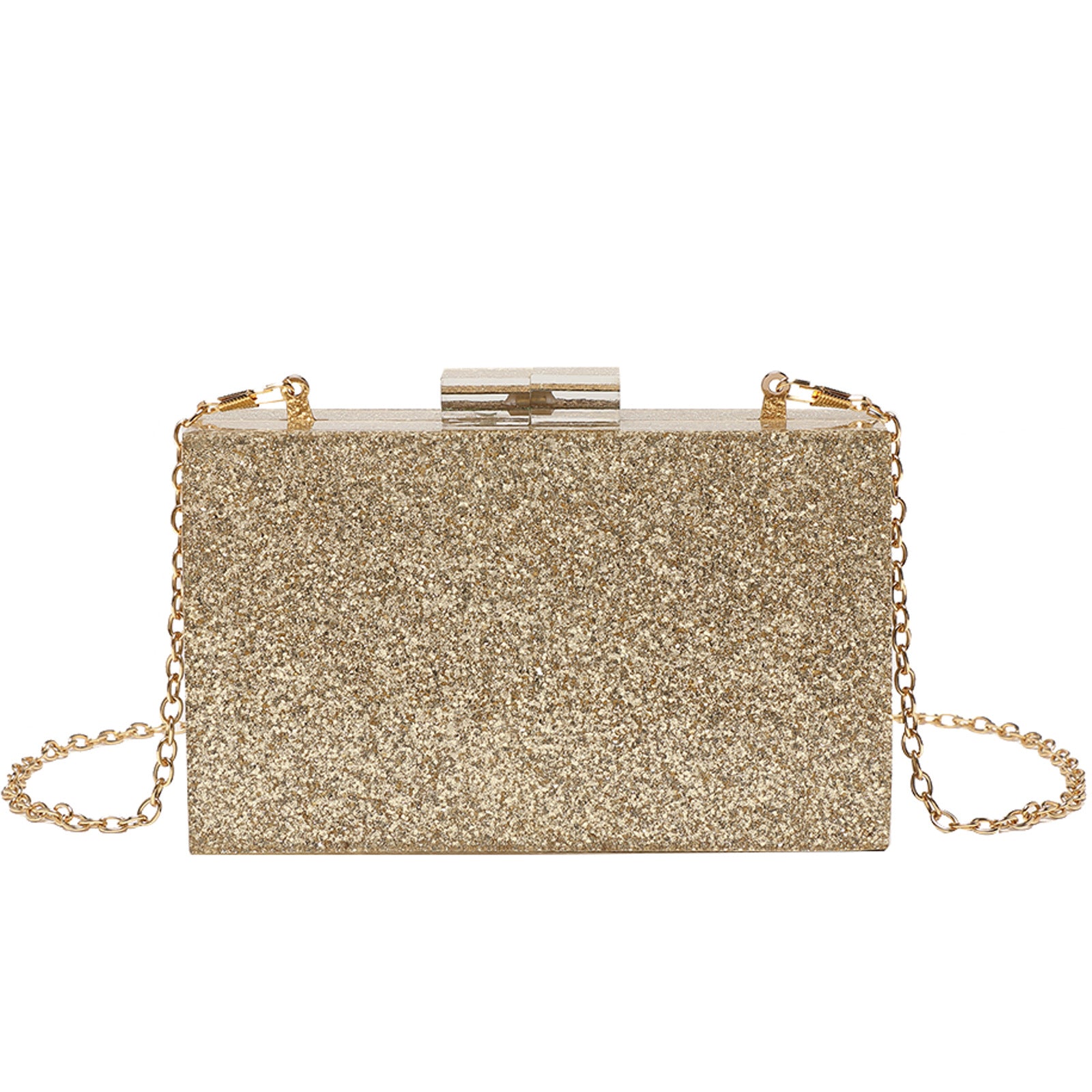 Acrylic Sequin Clutch Bag for Weddings and Parties