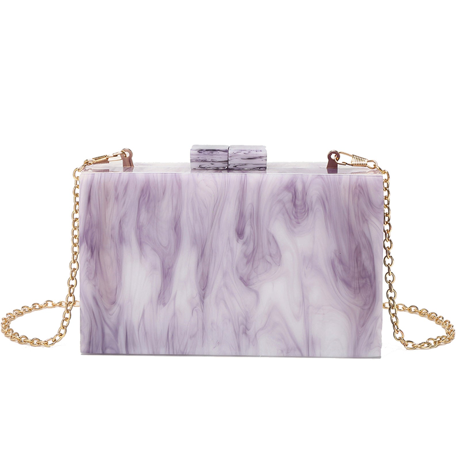 Acrylic Sequin Clutch Bag for Weddings and Parties