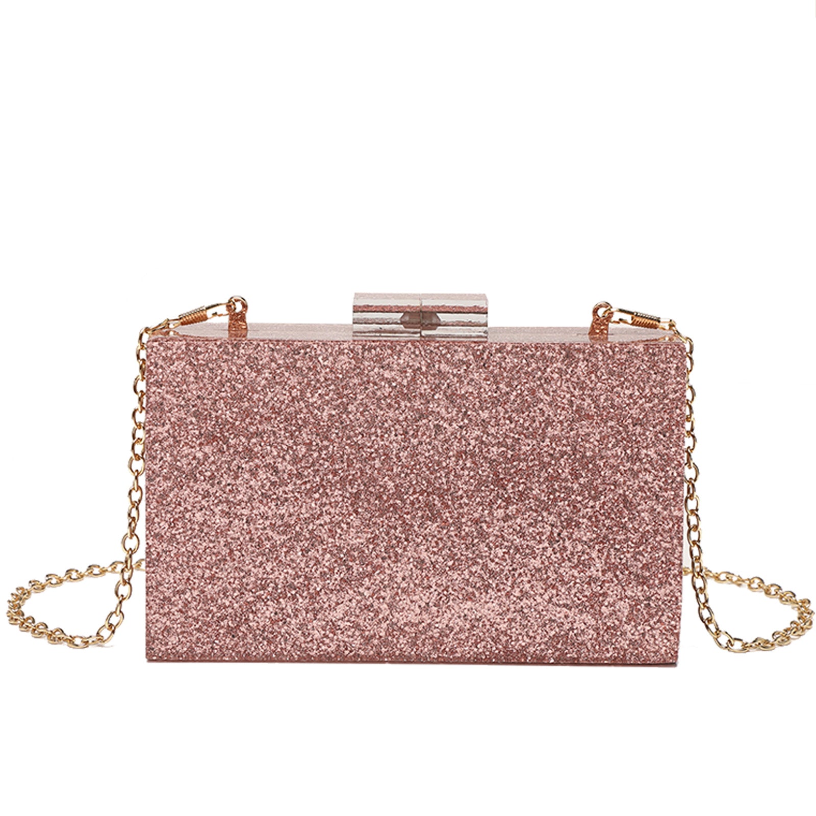 Acrylic Sequin Clutch Bag for Weddings and Parties