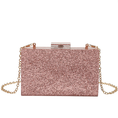Acrylic Sequin Clutch Bag for Weddings and Parties