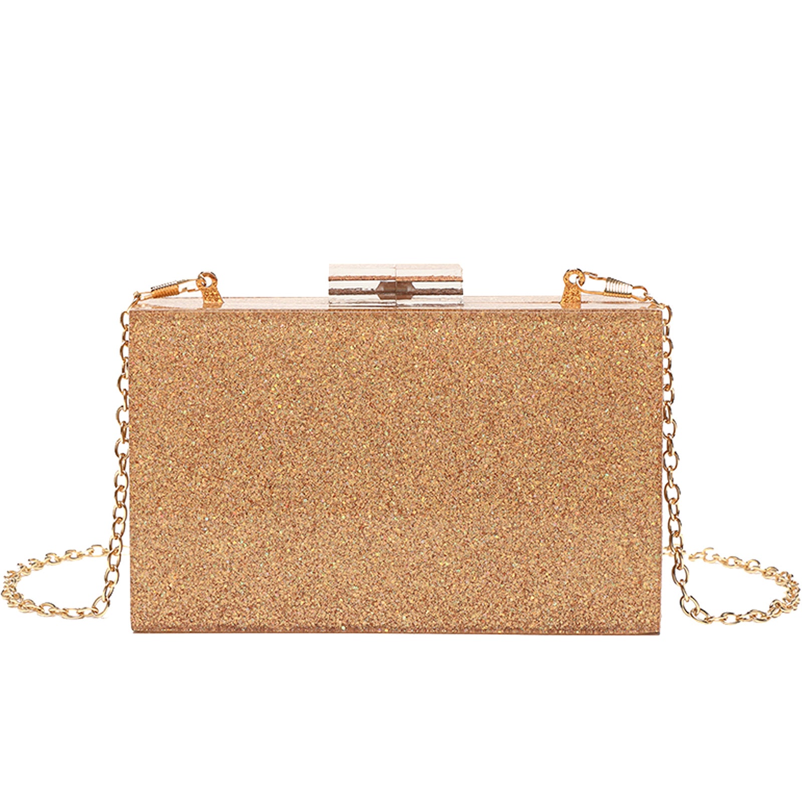 Acrylic Sequin Clutch Bag for Weddings and Parties