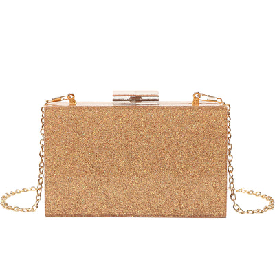 Acrylic Sequin Clutch Bag for Weddings and Parties