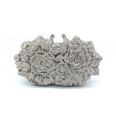 Rhinestone Evening Clutch Bag for Weddings & Parties