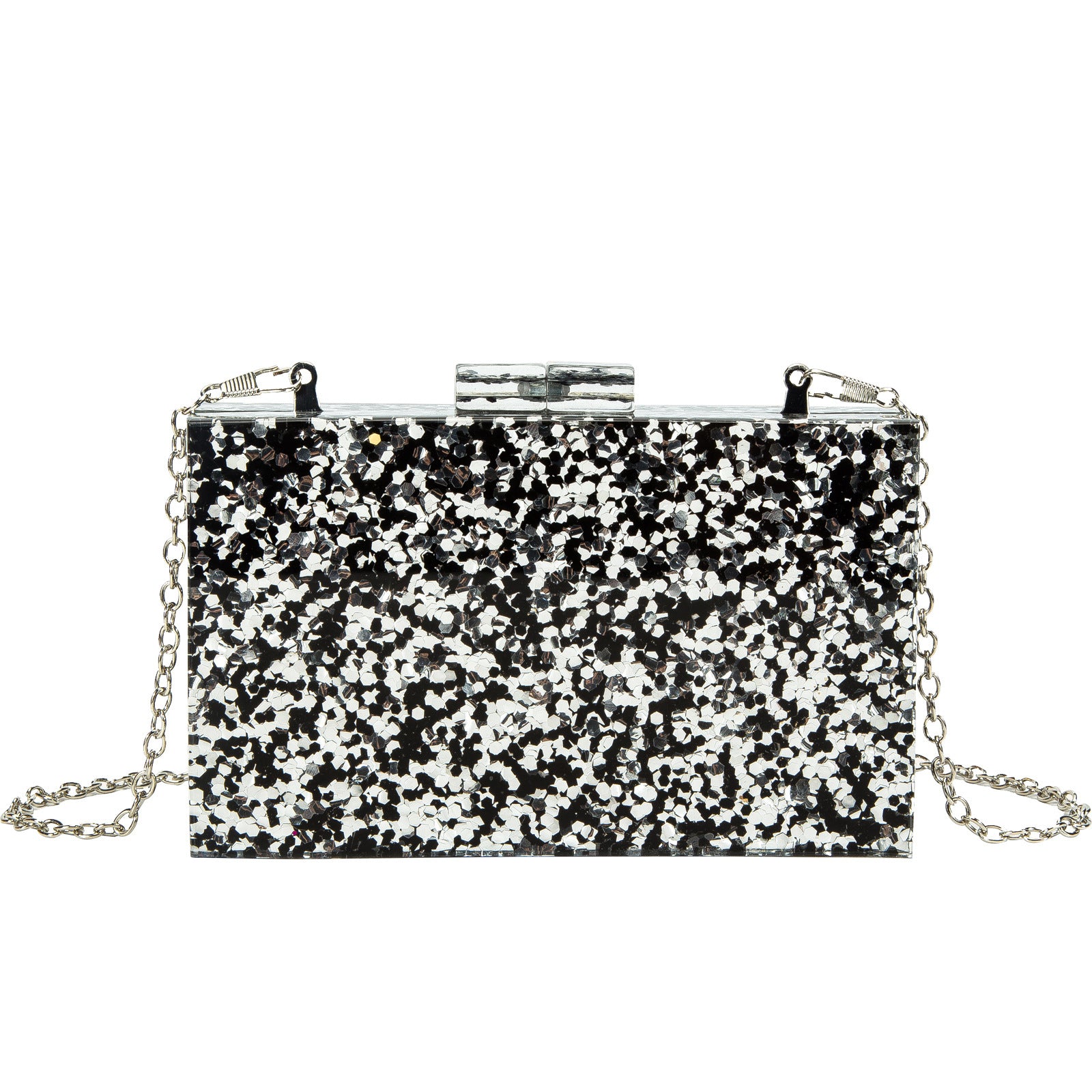 Acrylic Sequin Clutch Bag for Weddings and Parties