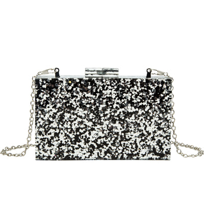 Acrylic Sequin Clutch Bag for Weddings and Parties