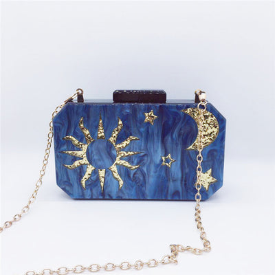 Fashion Star Moon Octagonal Dinner Party Dress Bag