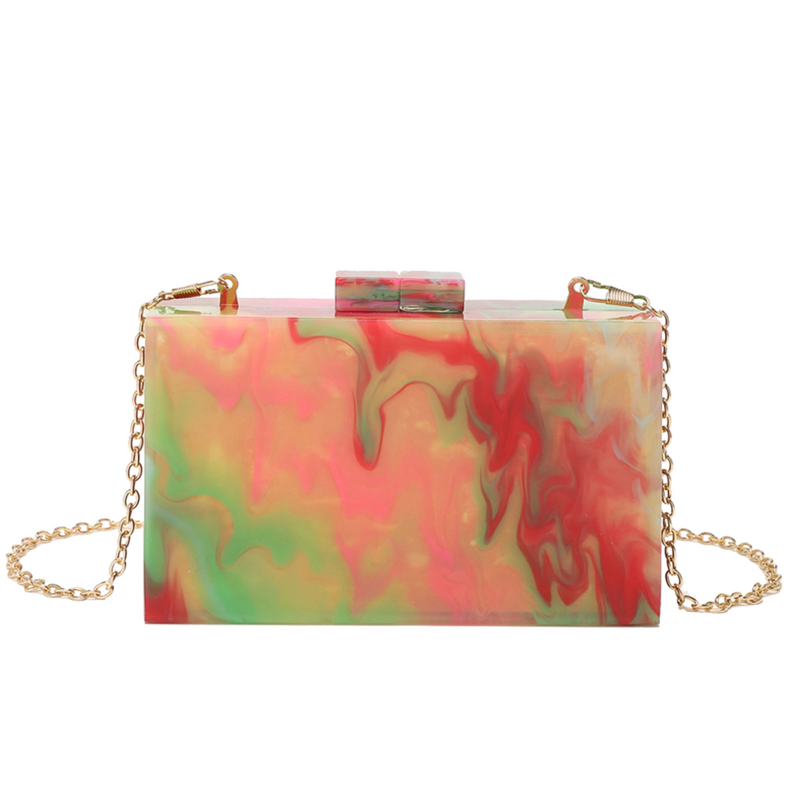 Acrylic Sequin Clutch Bag for Weddings and Parties