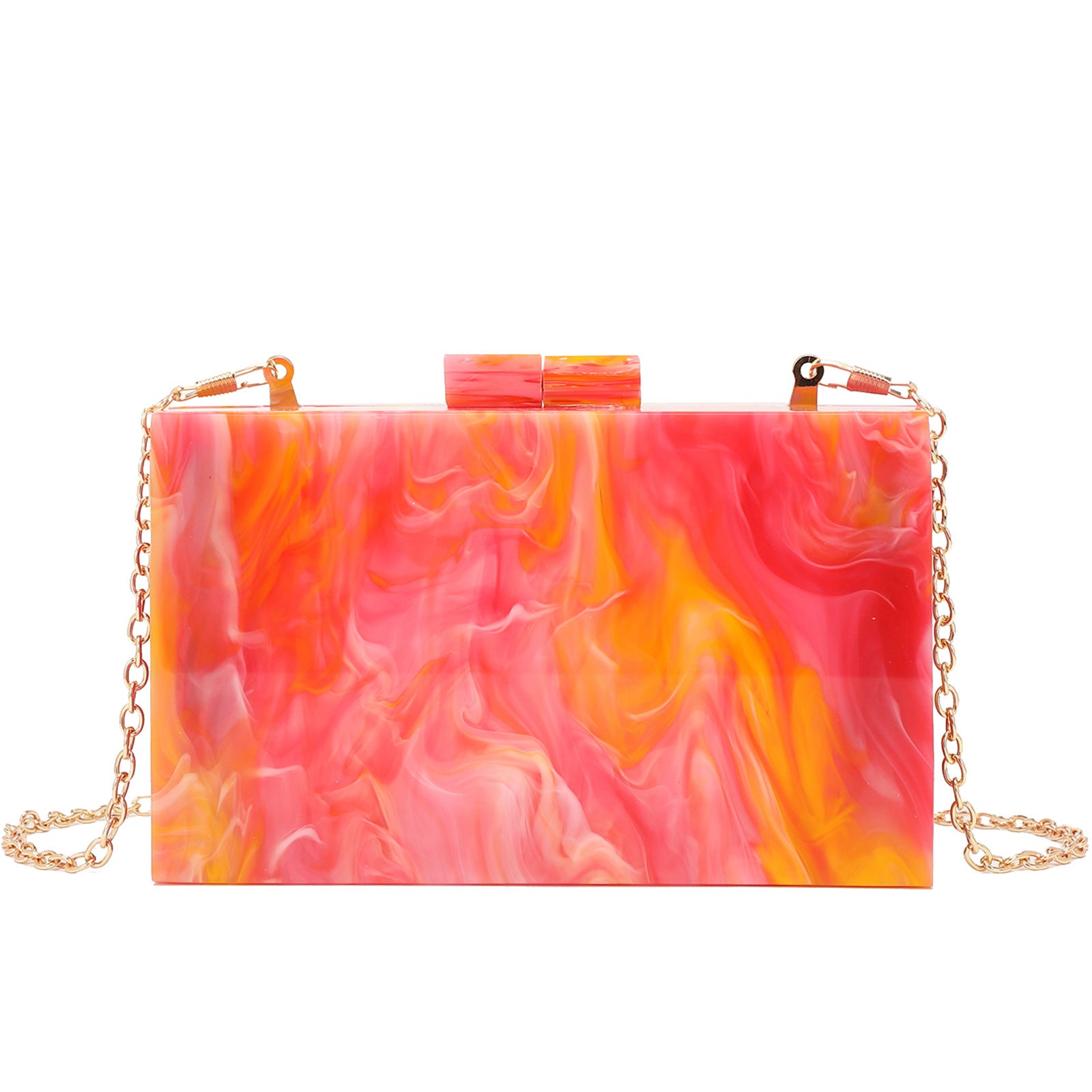 Acrylic Sequin Clutch Bag for Weddings and Parties