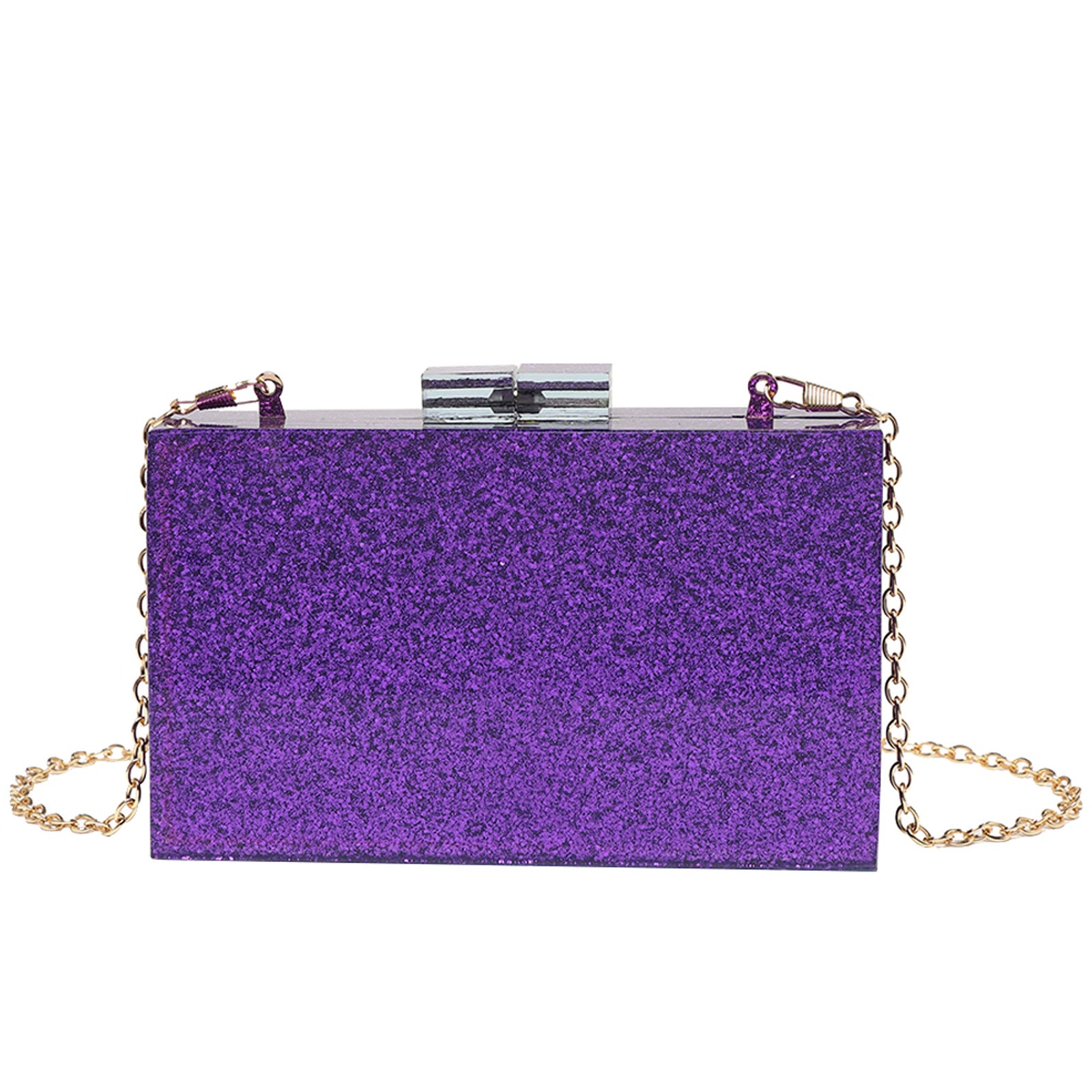 Acrylic Sequin Clutch Bag for Weddings and Parties