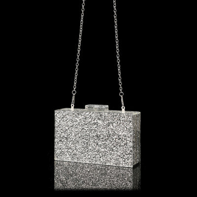 Acrylic Sequin Clutch Bag for Weddings and Parties