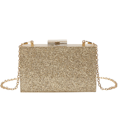 Acrylic Sequin Clutch Bag for Weddings and Parties