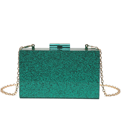 Acrylic Sequin Clutch Bag for Weddings and Parties